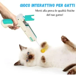 PISTOLA GIOCATTOLO GIOCO INTERATTIVO PER GATTO CANI ANIMALI MULTI TRUST Q-T194