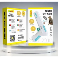 PISTOLA GIOCATTOLO GIOCO INTERATTIVO PER GATTO CANI ANIMALI MULTI TRUST Q-T194