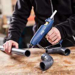 PISTOLA INCOLLATRICE EG313 COMPATTA PROFESSIONALE PER FISSARE CAVI COPRIFILI ZOCCOLINI DECORI