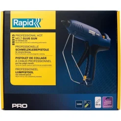 PISTOLA INCOLLATRICE EG313 COMPATTA PROFESSIONALE PER FISSARE CAVI COPRIFILI ZOCCOLINI DECORI