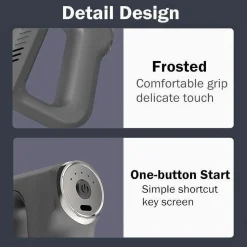 PISTOLA MASSAGGIANTE PROFESSIONALE 4 TESTINE 5 VELOCITÀ FASCIAL GUN RICARICABILE