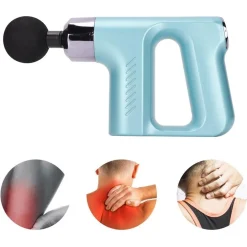 PISTOLA MASSAGGIANTE PROFESSIONALE 4 TESTINE 5 VELOCITÀ FASCIAL GUN RICARICABILE