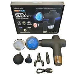 PISTOLA MASSAGGIATORE A PERCUSSIONE PORTATILE SENZA FILI MASSAGGIO A IMPATTO CALDO/FREDDO