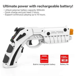 PISTOLA WIRELESS BLUETOOTH GAME GUN AR GAMEPAD IOS ANDROID IPEGA PG-9082 CONTROL