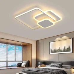 PLAFONIERA A 3 QUADRATI A LED A TRIPLA COLORAZIONE DI LUCE 48 W ULTRA MODERNO C31-3C