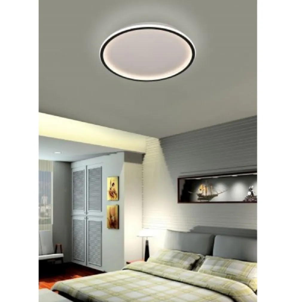 PLAFONIERA A LED MODERNA DA SOFFITTO TONDA 43WATT LUCE FREDDA NATURALE CALDA C13