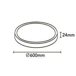 PLAFONIERA A LED SLIM 45 W IP40 CON TECNOLOGIA CCT DA 6500K A 2700K CON SWITCH LV600-3C