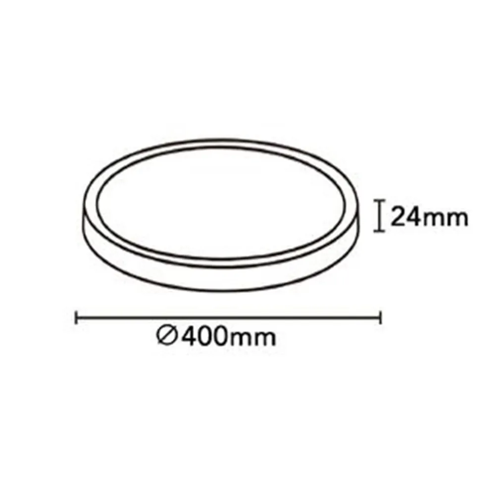 PLAFONIERA A LED SLIM 32W IP40 CON TECNOLOGIA CCT DA 6500K A 2700K CON SWITCH LV400-3C