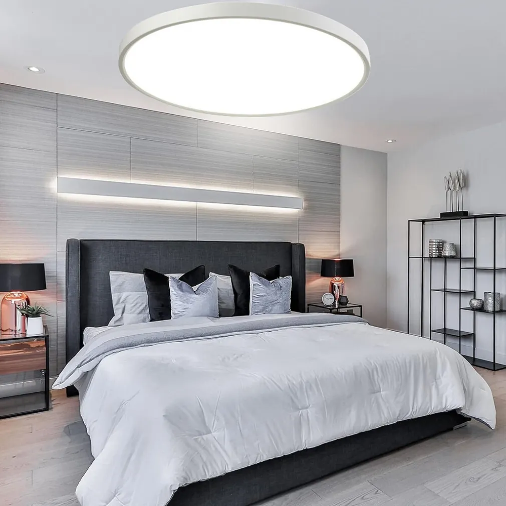 PLAFONIERA A LED SLIM 36W IP40 CON TECNOLOGIA CCT DA 6500K A 2700K CON SWITCH LV480-3C