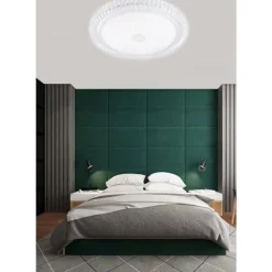 PLAFONIERA A SOFFITTO 60W DESIGN CRISTALLO RIGATO LUCE FREDDA NATURALE FST-50A63297