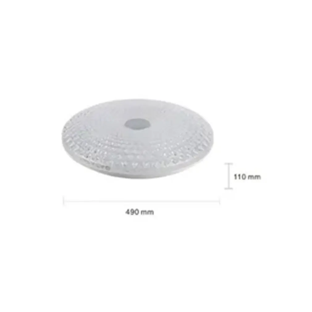 PLAFONIERA DA SOFFITTO 60 W DESIGN CRISTALLI LUCE FREDDA FST-50A42826 INTERNA 49CM
