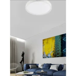 PLAFONIERA DA SOFFITTO 60 WATT CERCHIO PER INTERNO LUCE FREDDA FST-50A26844 49CM