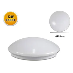 PLAFONIERA DA SOFFITTO BIANCA 12 WATT 24 LED SMALL LUCE 3000K 4000K 6500K C-01-S