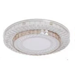 PLAFONIERA DA SOFFITTO 65W Ø50CM LED DESIGN A STRATI CON CRISTALLI LUCE FREDDA 71518