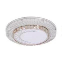 PLAFONIERA DA SOFFITTO 65W Ø50CM LED A STRATI CRISTALLI RAGNATELA LUCE FREDDA 08034