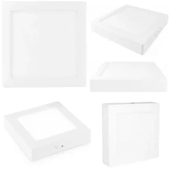 PLAFONIERA FARETTO LED QUADRATO DA SUPERFICIE DA 18W LUCE BIANCO FREDDO