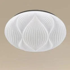 PLAFONIERA LAMPADA SOFFITTO DECORATA BIANCO LED 45W LUCE FREDDA 6500K IP20 97485