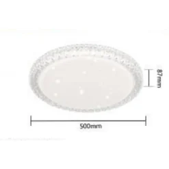 PLAFONIERA LAMPADARIO DA SOFFITTO LUCE LED 3 TONALITÀ DI LUCE DIMMERABILE C24-3C