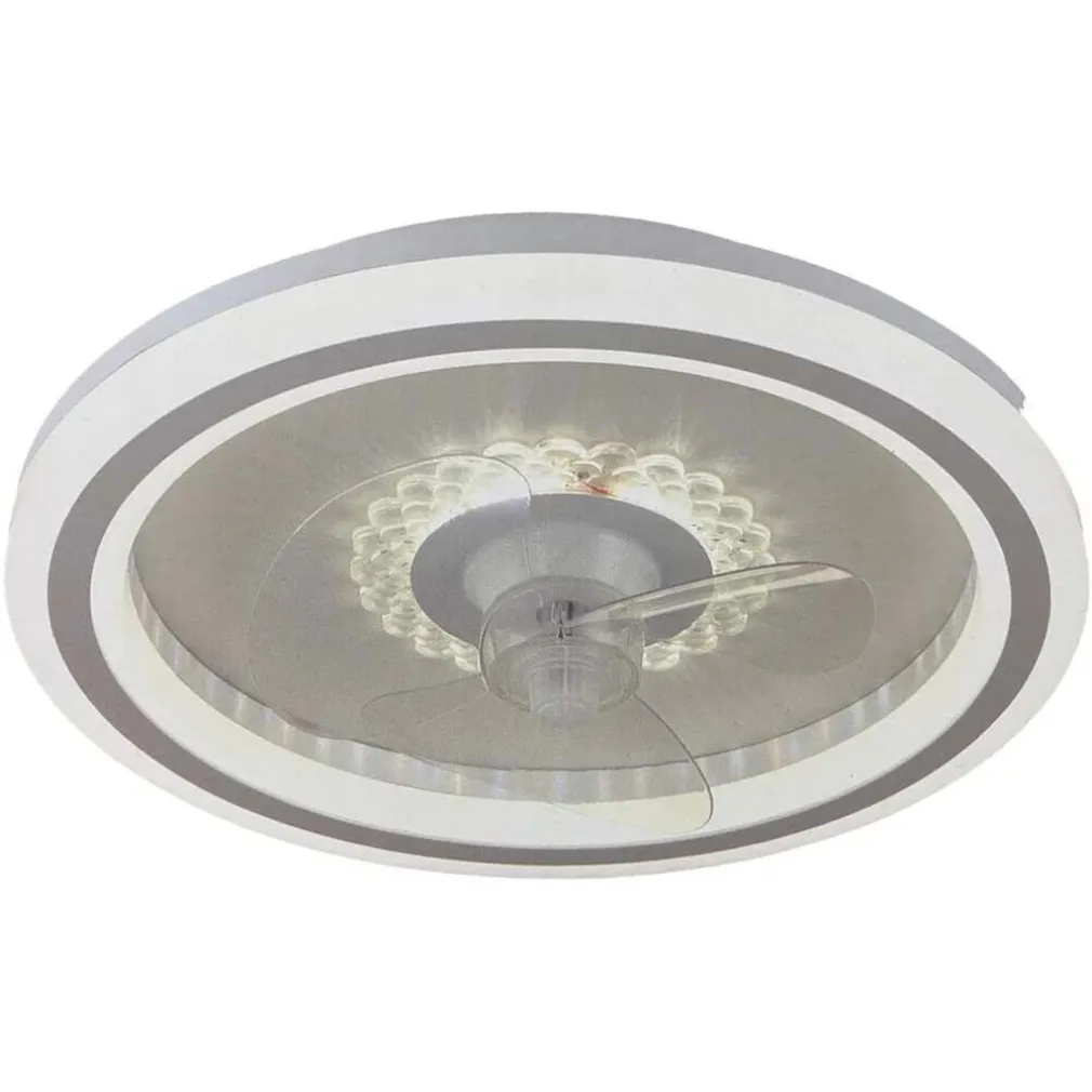 PLAFONIERA LAMPADARIO LED CON VENTILATORE SOFFITTO TELECOMANDO DIMMERABILE 60003