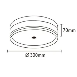 PLAFONIERA LED 24 W A SOFFITTO MODERNA TECNOLOGIA CCT 3 TONALITÀ SELEZIONABILI BL300-3C