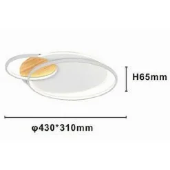 PLAFONIERA LED 38 W CERCHI BIANCO LAMPADARIO SOFFITTO MODERNO LUCE FREDDA 70845