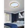 PLAFONIERA LED 48 W ORO DIMMERABILE IN METALLO ACRILICO LUCE 4000K 6500K C1