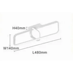 PLAFONIERA LED 32 W RETTANGOLARE BIANCO DESIGN MODERNO LAMPADARIO SOFFITTO 50217