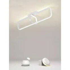 PLAFONIERA LED 32 W RETTANGOLARE BIANCO DESIGN MODERNO LAMPADARIO SOFFITTO 50217
