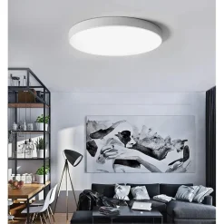 PLAFONIERA LED 70 W ROTONDA LAMPADA SOFFITTO BIANCA LAMPADARIO LUCE FREDDA 02553