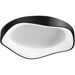 PLAFONIERA LED A ONDA NERO 38 WATT ULTRA MODERNA TRE COLORAZIONI DI LUCE C53-N3C