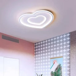 PLAFONIERA LED DA SOFFITTO FORMA DI CUORE 54 W IN ALLUMINIO LUCE CALDA 3000K C19