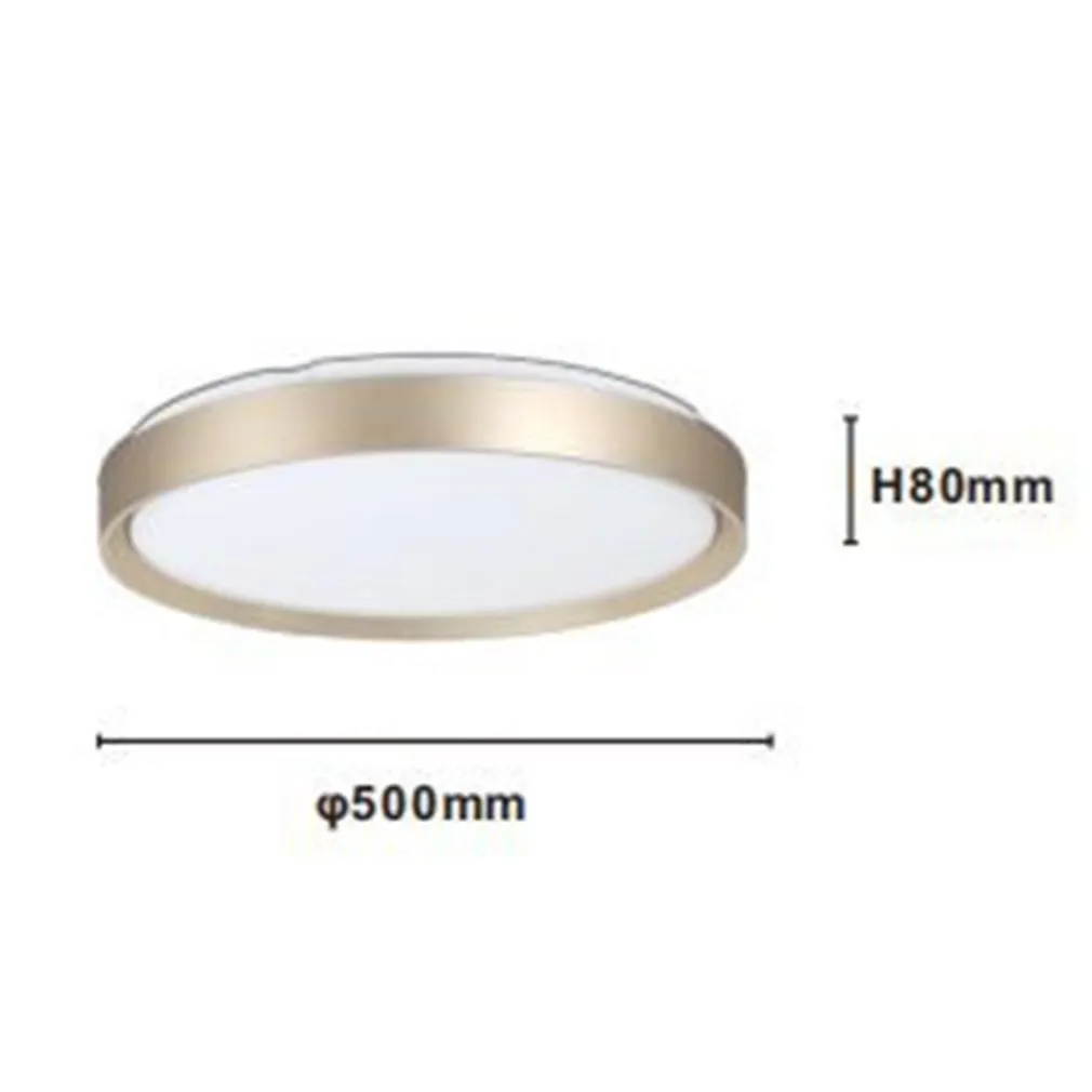 PLAFONIERA LED DA SOFFITTO CIRCOLARE 60W ANELLO ORO BIANCO LUCE FREDDA 6500K 77993