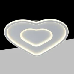 PLAFONIERA LED DA SOFFITTO DESIGN MODERNO FORMA CUORE C19-3C 54W 4320LM LUCE REGOLABILE