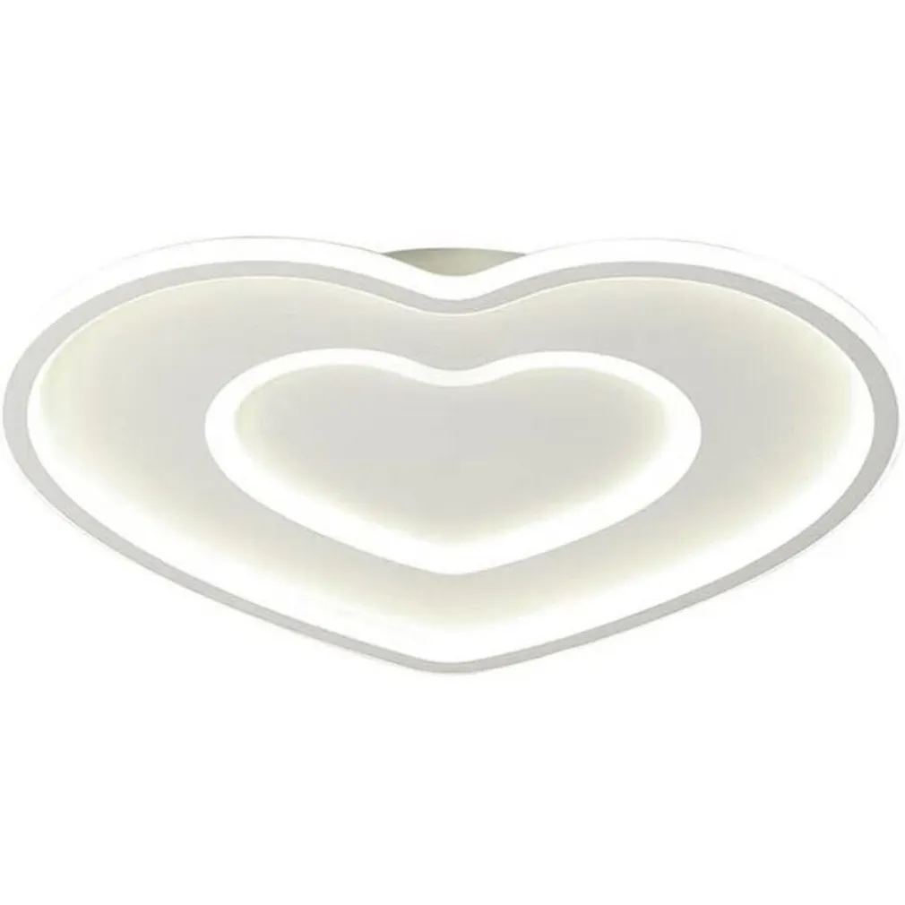 PLAFONIERA LED DA SOFFITTO DESIGN MODERNO FORMA CUORE C19-3C 54W 4320LM LUCE REGOLABILE