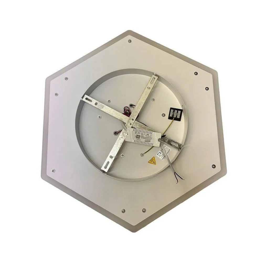 PLAFONIERA LED FORMA CUBO 3D DA SOFFITTO 37W BIANCA 3 COLORAZIONI LUCE C52-B3C