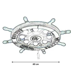 PLAFONIERA LED FORMA TIMONE 40 W LAMPADARIO DECORATIVO 3 COLORAZIONE LUCE E81-3C