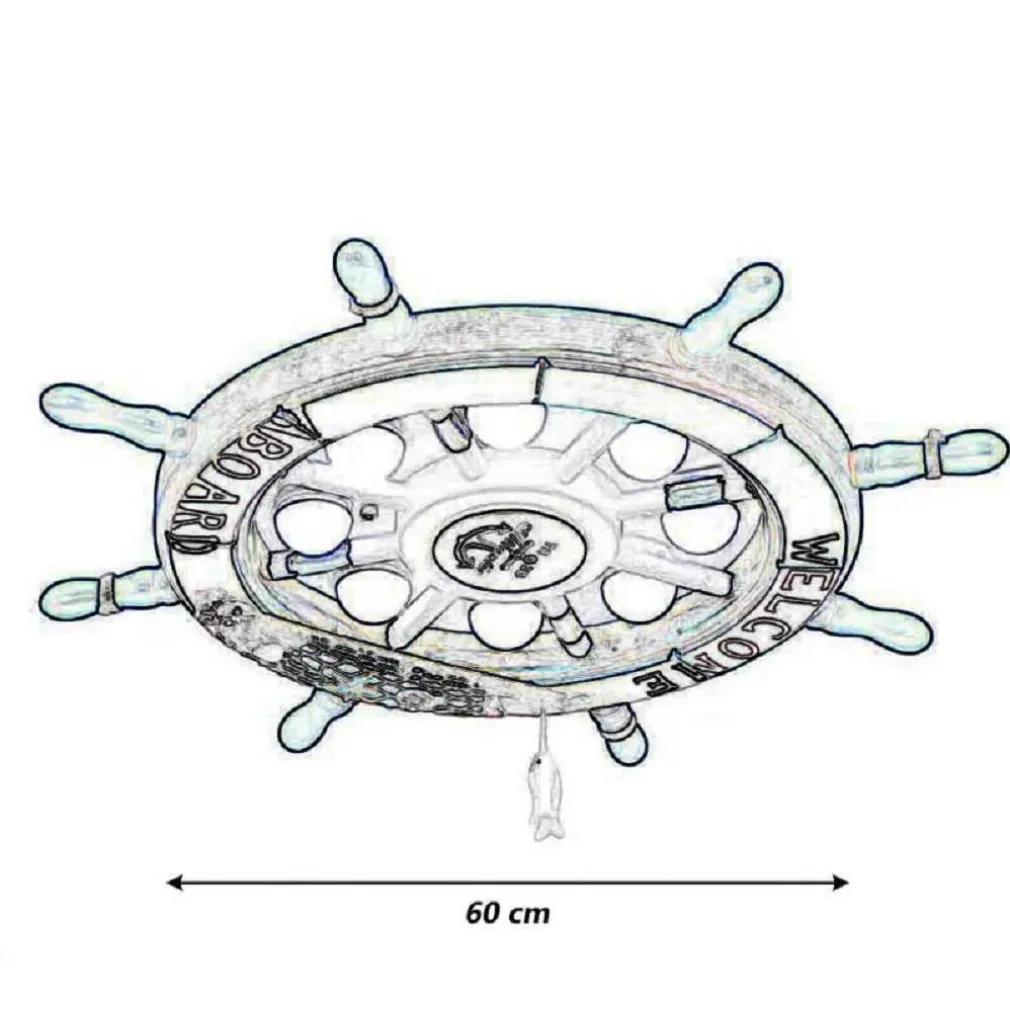 PLAFONIERA LED FORMA TIMONE 40 W LAMPADARIO DECORATIVO 3 COLORAZIONE LUCE E81-3C