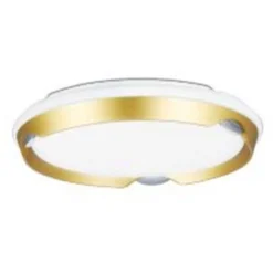 PLAFONIERA LED ROTONDA DA SOFFITTO CERCHIO ORO BIANCO 60W LUCE FREDDA 6500K 69730