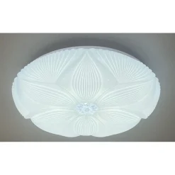 PLAFONIERA LED SOFFITTO DECORO FIORE 45W BIANCO LAMPADA LUCE FREDDA 6500K IP20 71771
