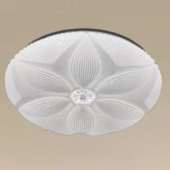 PLAFONIERA LED SOFFITTO DECORO FIORE 45W BIANCO LAMPADA LUCE FREDDA 6500K IP20 71771