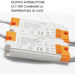 PLAFONIERA LED 70W CCT DA 3000K A 6500K 6 QUADRATI LAMPADA GEOMETRICA SOFFITTO C26-B3C