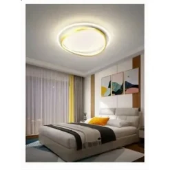 PLAFONIERA LED 36W CERCHIO BIANCO ORO MODERNO SOFFITTO TONDA LUCE NATURALE 71493