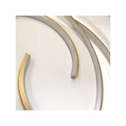 PLAFONIERA LED 45W CERCHIO SPIRALE VORTICE ORO LAMPADARIO SOFFITTO LUCE 4000K 70630