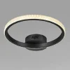 PLAFONIERA LED 24W CERCHIO EFFETTO CRISTALLO NERO LUCE FREDDA CALDA NATURALE 31722