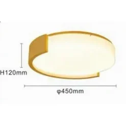 PLAFONIERA LED 24W CERCHIO ORO DESIGN MODERNO SOFFITTO TONDA LUCE NATURALE 50118
