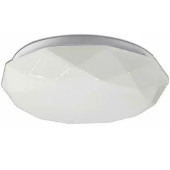 PLAFONIERA LED 18W CON SCOCCA LAVORATA PUNTI TRASPARENTI LUCE 4000K 3000K C-02