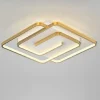 PLAFONIERA LED 48W QUADRATA SPIRALE VORTICE ORO LAMPADARIO SOFFITTO LUCE 4000K 70654