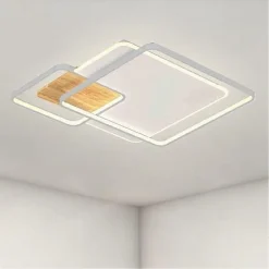 PLAFONIERA LED 40W QUADRATI BIANCO LAMPADARIO SOFFITTO MODERNO LUCE NATURALE 70852
