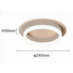 PLAFONIERA LED 27W TONDA CERCHIO BIANCO MODERNO LAMPADARIO SOFFITTO LUCE FREDDA 50490