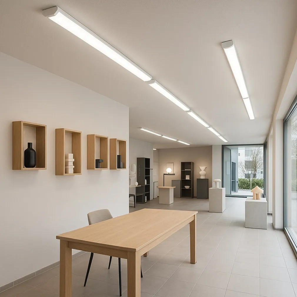 PLAFONIERA LINEARE LED SLIM 72W 150CM TECNOLOGIA CCT SWITCH ALTA LUMINOSITÀ IP20 PF-150-3C